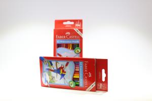 مداد آبرنگی 12 رنگ طرح طوطی شش وجهی، 114462